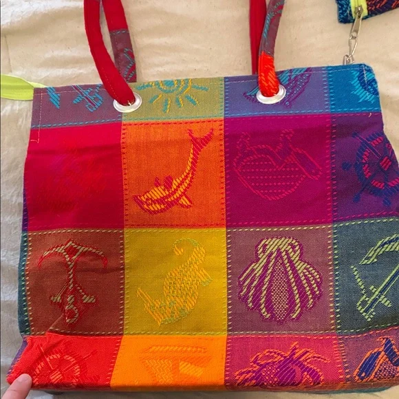 Colorful Tote Bag from Mexico - “Bucerias Riviera Nayarit” - Picture 7 of 12